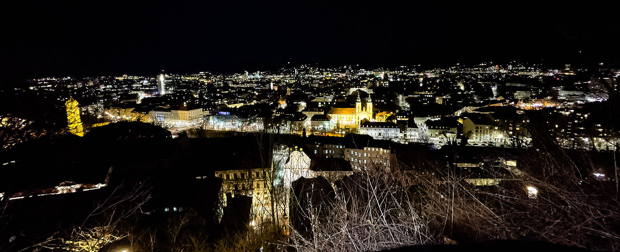 Nachtpanorama Graz