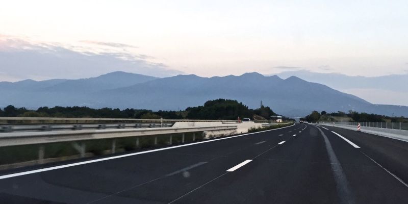 Auf der Fahrt nach Spanien...