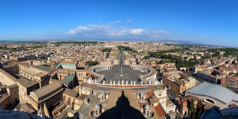 Dem Papst aufs Dach gestiegen