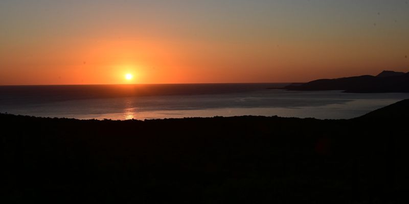 Wenn die rote Sonne im Meer versinkt ...