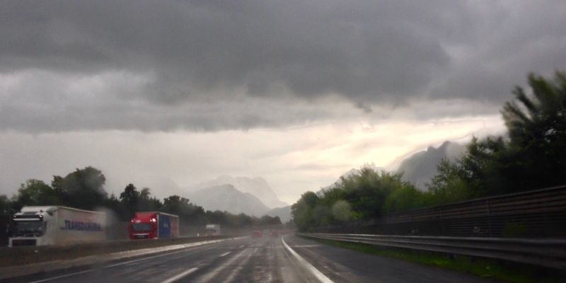 Eine See-...  äh Regenfahrt ...
